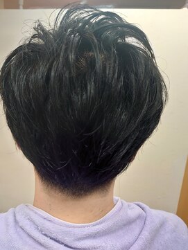 ヴェルデ シンバシ(VERDE SHINBASHI) オールツーブロックマッシュ ショート ビジネスマン 学生、黒髪