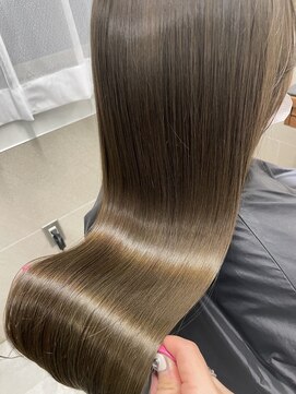 トゥーリ 薬院店(tuuli) tuuli miyu 髪質改善トリートメント/ロング/オリーブベージュ