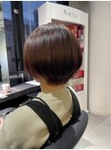丸みショート 縮毛矯正してても丸みが出るショート 大阪梅田