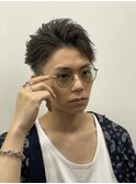 メンズかきあげビジネスヘア 新橋 理容室 床屋 ヒロ銀座