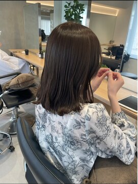 ガリカ 渋谷(Gallica) 【小岩井美希】大人透明感暗髪ラベンダーグレージュ/艶感カラー