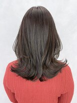 アイティーバイアルバム 下北沢店(IT by ALBUM)&nbsp;ミディワンカールレイヤー_斜めバンググレージュカラー_ba440881