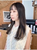 LA PENSEE / beige 田川 / 極細ハイライト×イヤリングカラー