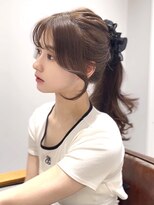 カルナ バイ エルモ(calna by ELMO)&nbsp;顔まわりカット　シースルーバング　オータムブラウン