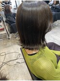 【村松一輝】オリーブグレージュ×外ハネロブ