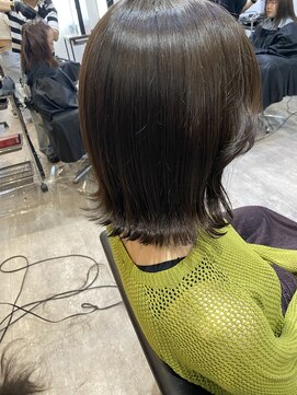 アールヘアー(ar hair) 【村松一輝】オリーブグレージュ×外ハネロブ
