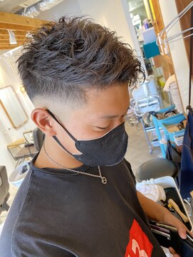 アメラボ 平針店(AmeLab) 【ナチュラルフェード】黒髪　ツーブロ　短髪　平針　クロップ