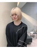 【ブロンド×ミニボブ】藤川　侑大