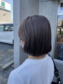 オーガニック ライフ 若葉 鶴ヶ島(organic+life) 大人可愛い大人美人小顔カットふんわりカールショコラアッシュ