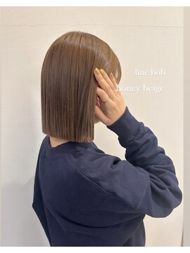 ガーランド (Garland) 切りっぱなしロブ/マロンベージュ/前髪/原宿神宮前