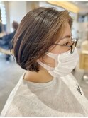 本八幡×ショートボブ×ケアブリーチ×フェイスフレーミング