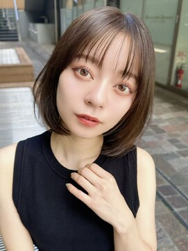 リークフー(Ree cu fuu) 20代30代40代/ワンレンボブ　オリーブベージュ