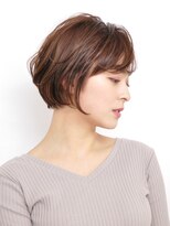 アイスバーグ(eyesburg)&nbsp;愛されボブパーマ☆20代30代ショートカットミルクティーベージュ