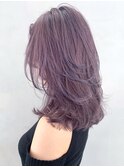 ピンクヘアーピンクグレープフルーツ秋色透明感カラー_ba309921