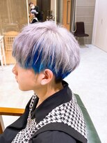 デイズ(days) マッシュショートグレージュカラー グレージュブリーチデザイン