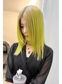 ルーツカラー×ライトグリーン