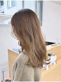 【透明感×柔らかさ】シフォンベージュロング