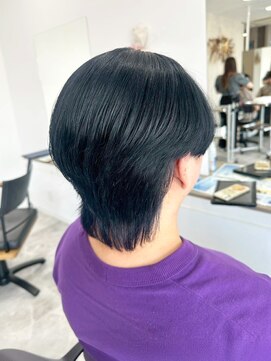 ザボヘアーデザイン(ZABO hair design) 黒髪大人マッシュ【太宰府市通古賀】