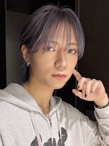 サンクマーケット 渋谷(cinq MARKET)&nbsp;オリーブグレージュメンズアッシュグレージュカラーシルバーヘア