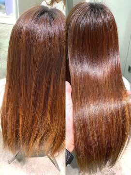 ジーナ 名駅(XENA.) 髪質改善☆乾かすだけでツヤツヤ、サラサラ縮毛矯正11