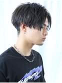 ツーブロックマッシュ韓流センターパート簡単流行刈り上げ　