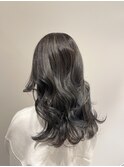暗髪ハイライト