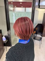 アイズ 本厚木(AIZU) アンブレラカラー 白髪ぼかし ピンク