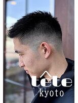 バーバーショップテト(barber shop tete)&nbsp;テクノクラウドマッシュサイドパートショートビジネスビジカジ