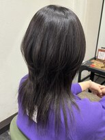 メロウ(Mellow)&nbsp;ハイレイヤーウルフ＋根本縮毛矯正＋トーンダウンカラー