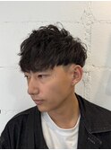 刈り上げマッシュシャドウパーマ