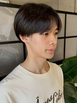 アンニュ(annuy) マッシュショート ツーブロック 20代 韓国ヘア ニュアンスパーマ