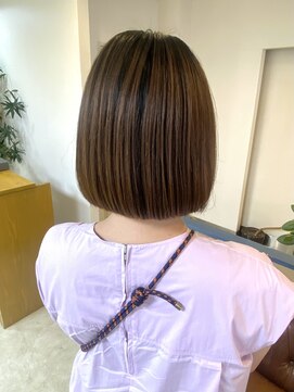 ヘアアンドメイクフリッシュ(HAIR&MAKE FRISCH) 30代　ボブ　TOKIOトリートメント
