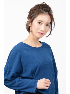 ヘアメイク アース 古川店(HAIR&MAKE EARTH) 大人カジュアルお団子ヘア