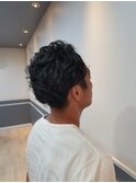 ワイルド風 楽ちんパーマスタイル