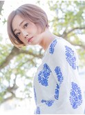 ☆LOCO☆小顔効果抜群！乾かすだけでまとまるワンレンショート