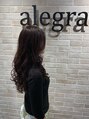 アレグラ(alegra) トレンドのネイビーブルーで極上のツヤ髪を、、