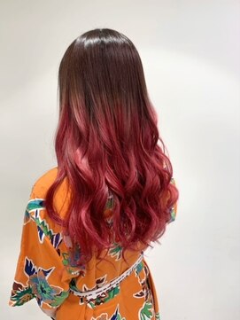 アッシュ 高円寺店(Ash) グラデーションルビーピンク