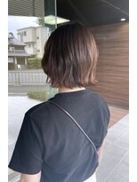 ヘアメイク シュシュ(Hair make chou chou) 大人可愛いマロンベージュAラインボブかきあげ奈良大和八木