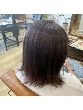 ルーフ ヘア アンド リラクション(RooF Hair and Relaxation) パープルブラウン