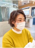 無造作！朝楽ショートパーマ【横浜/横浜駅/横浜美容室】
