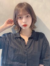 ローラン(ROULAND) 【Aラインボブ】ニュアンスくびれウェーブボブ　10代20代30代