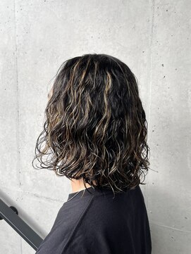 アソビ 表参道(ASOBI) メンズロング　スパイラルハイライト