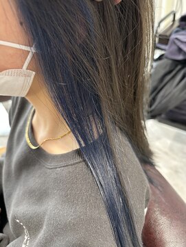 シエル 千葉店(CIEL) インナーカラー＊ネイビーブルー