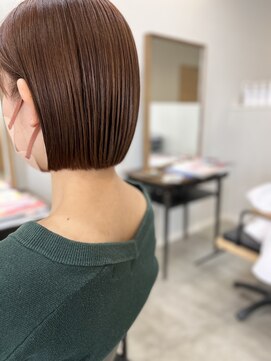 ラフ(LAFF) ボブ/艶/タイトボブ/ピンク/ピンクブラウン/桜