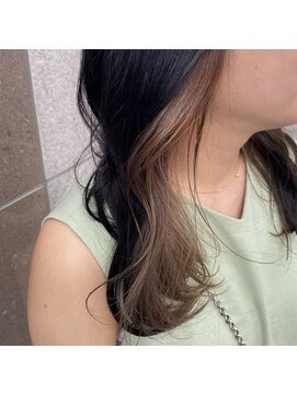 スーリール 東比恵店(Sourire) インナーカラー×韓国風くびれまきスタイル