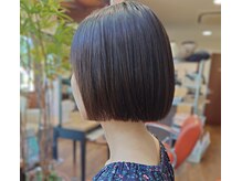 クローバー clover hair&relaxationの雰囲気（髪質改善ストレートぱつっとボブ）