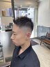 【男らしい人気カット☆】フェードカット+シェービング　￥5500