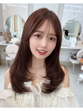 アフロートリノ(AFLOAT Leino) 大人可愛いワンカールレイヤー顔まわり前髪似合わせ小顔ヘア#