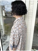 前下がりのメンズパーマ