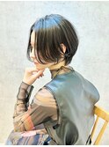 前髪なしショート